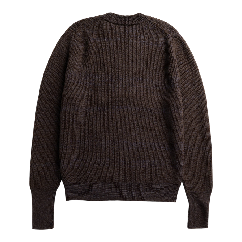 Norse Projects - Henning Cotton Wool Rib Sweater - Darkest Purple Genser Norse Projects 