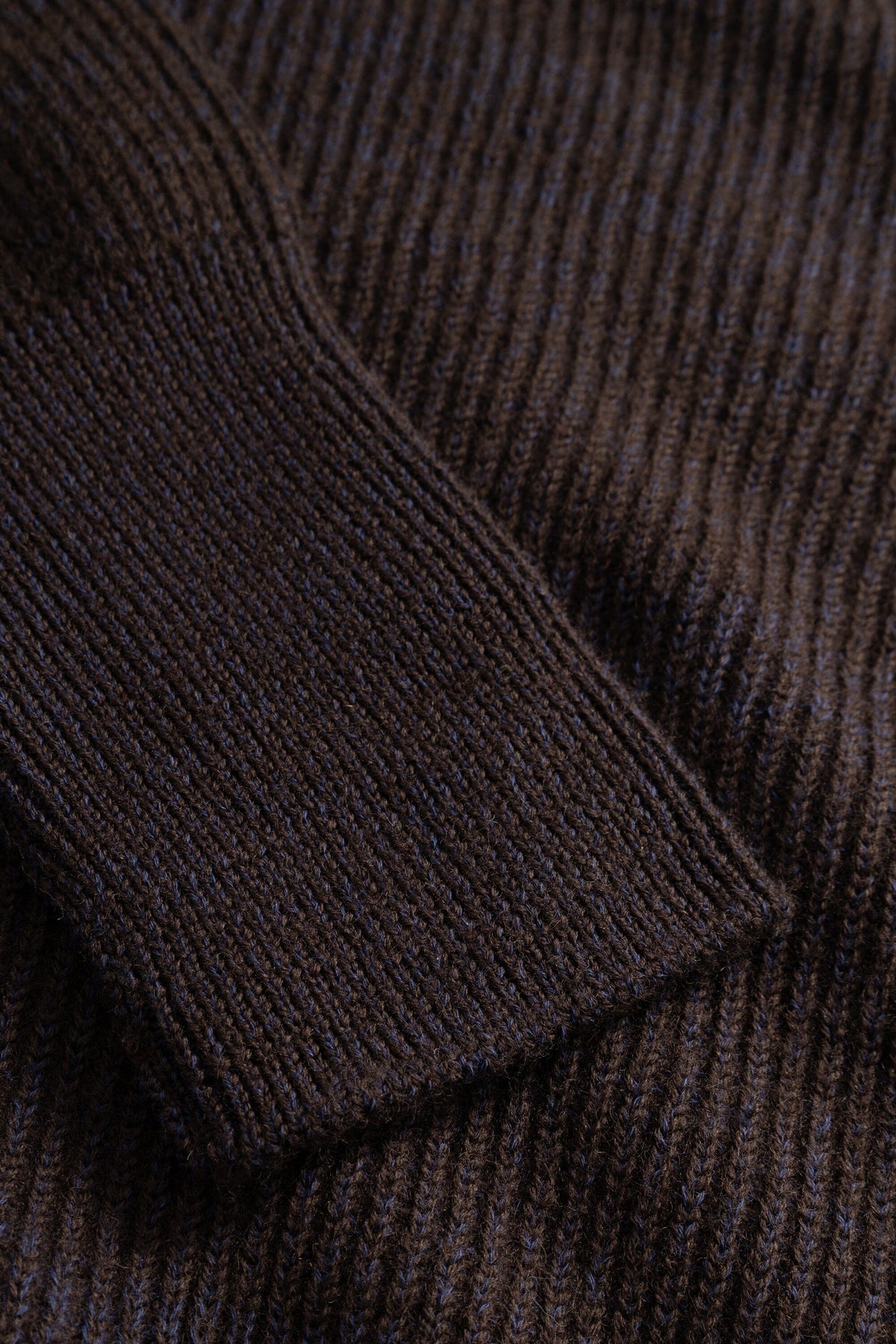 Norse Projects - Henning Cotton Wool Rib Sweater - Darkest Purple Genser Norse Projects 