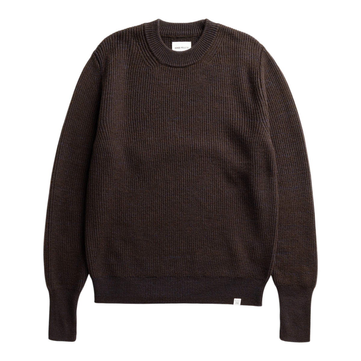 Norse Projects - Henning Cotton Wool Rib Sweater - Darkest Purple Genser Norse Projects 