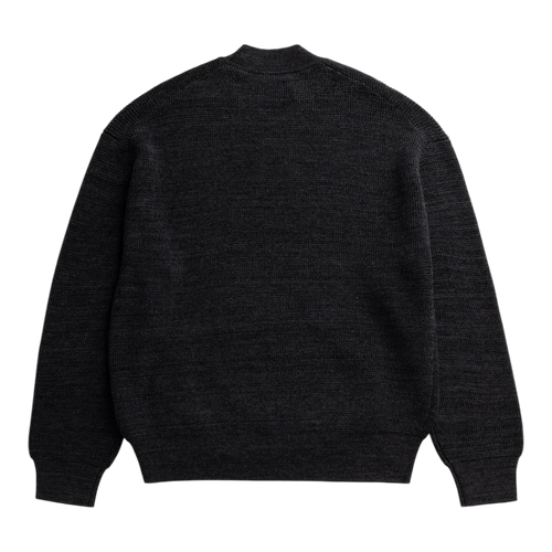 Norse Projects - Hirtshals Tech Merino Waffle Crewneck - Charcoal Melange Genser Norse Projects 