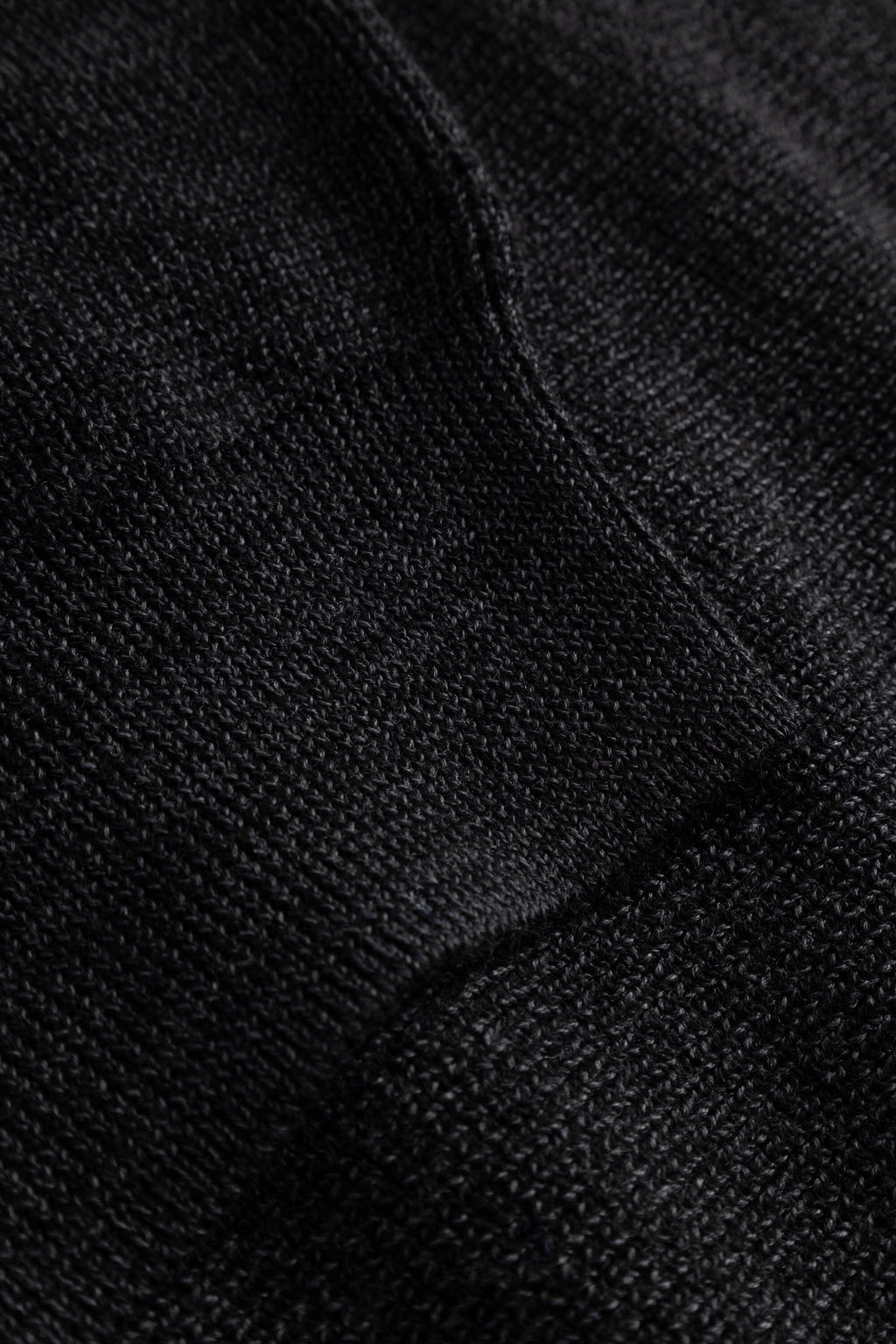 Norse Projects - Hirtshals Tech Merino Waffle Crewneck - Charcoal Melange Genser Norse Projects 