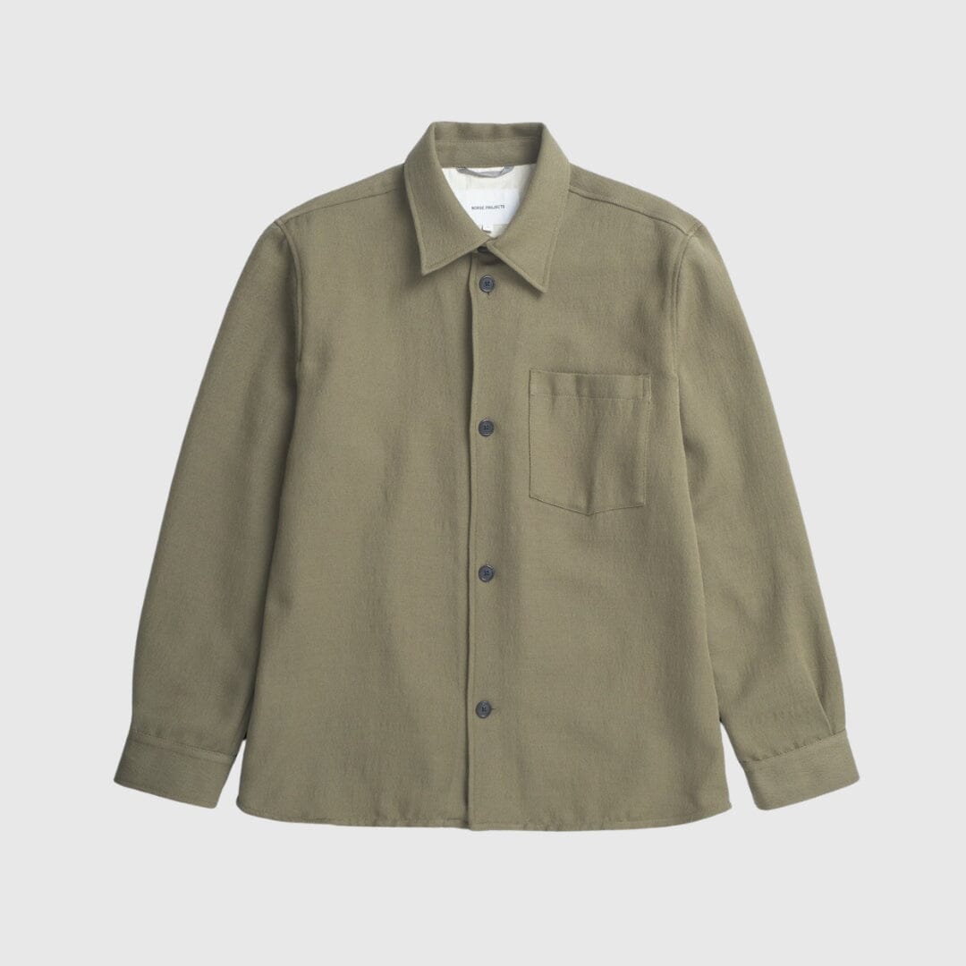 Norse Projects Hjalmer Overshirt - Olive Night Overshirt Norse Projects 