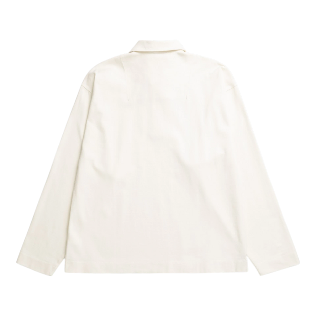 Norse Projects Isefjord Compact Cotton LS Polo - Ecru Longsleeve Norse Projects 