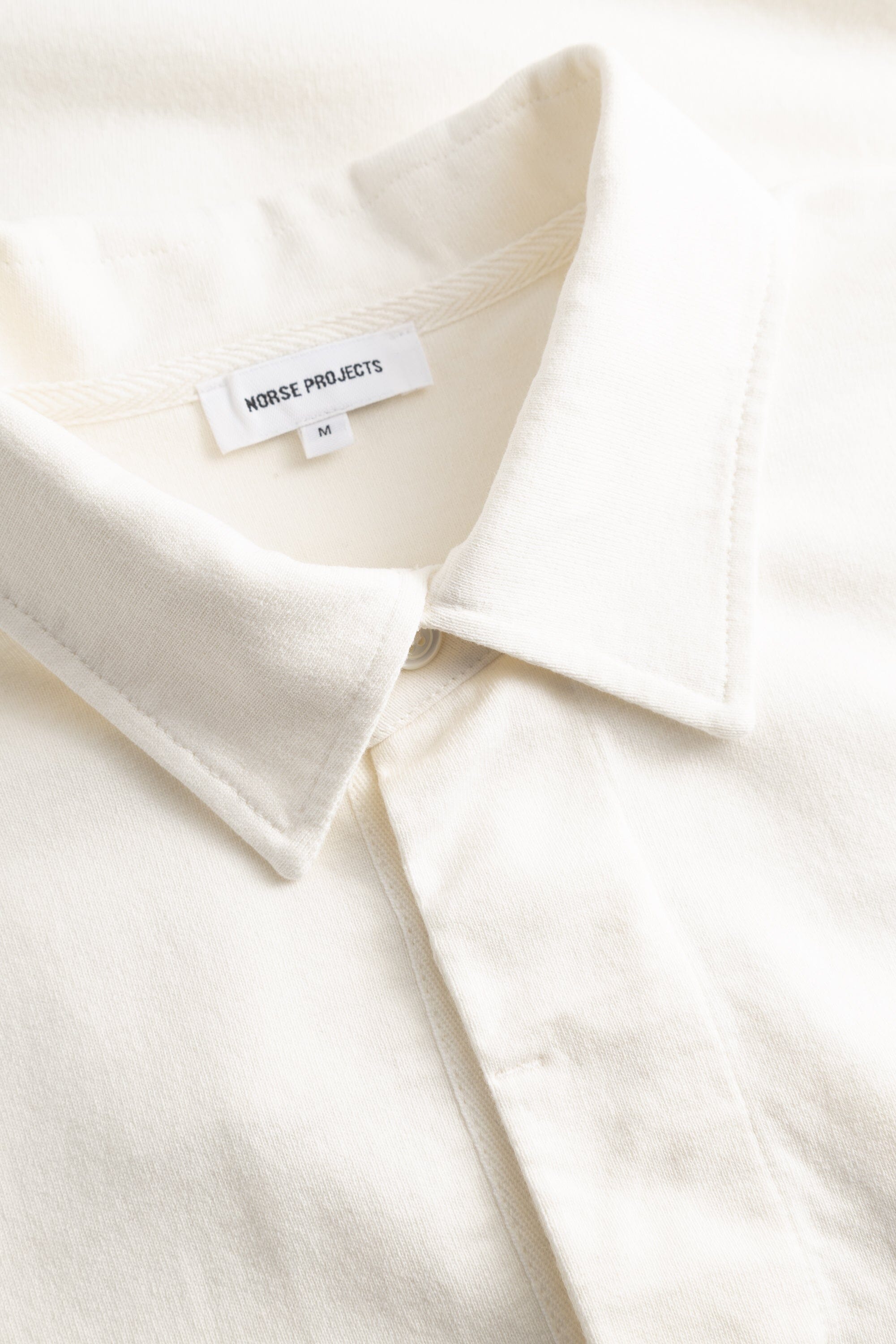 Norse Projects Isefjord Compact Cotton LS Polo - Ecru Longsleeve Norse Projects 