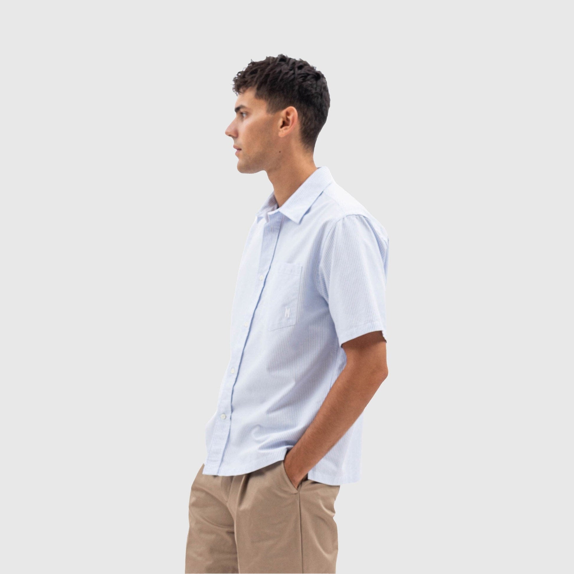 Norse Projects Ivan Shirt - Blue Stripe Shirt Norse Projects 