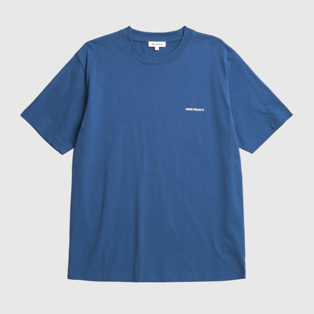 Norse Projects Johannes NORSE Logo T-shirt - Estate Blue T-shirt Norse Projects 