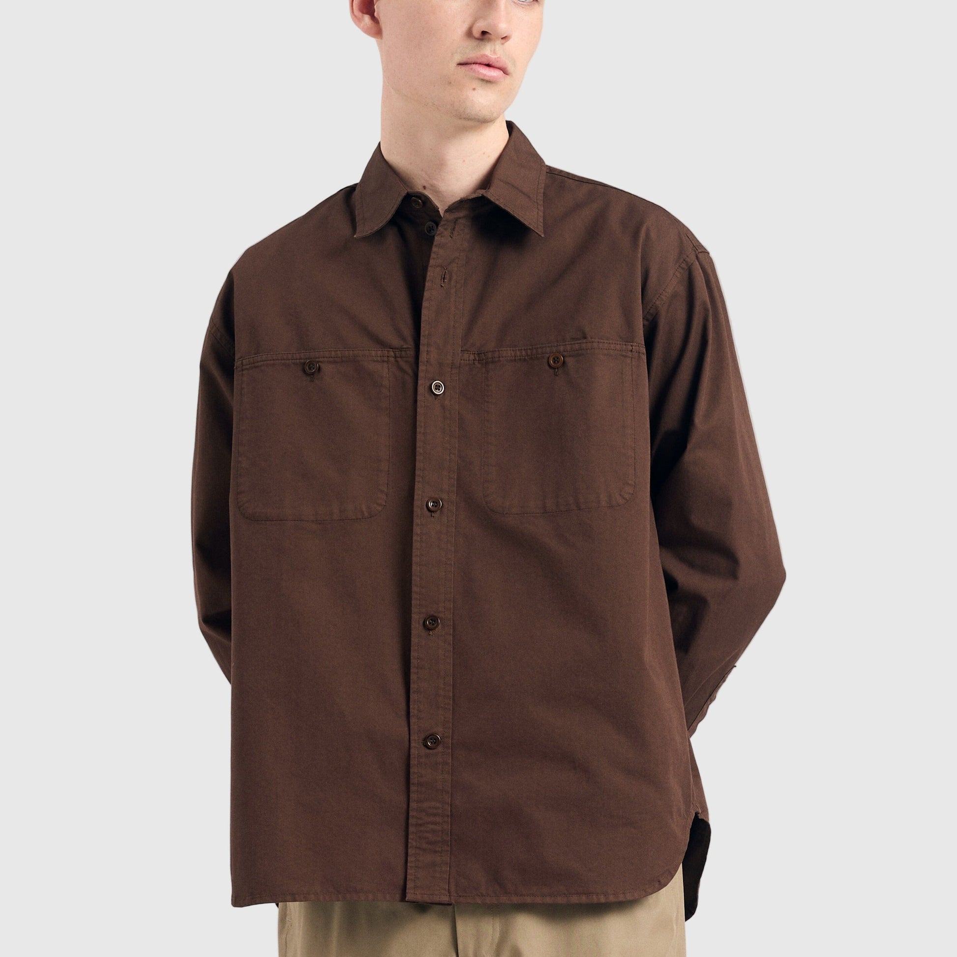 Norse Projects Julius Shirt - Espresso Shirt Norse Projects 