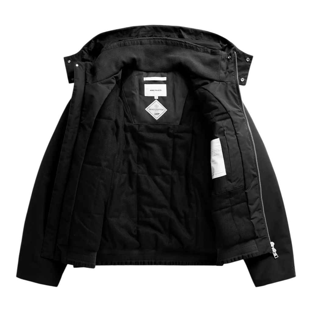 Norse Projects - Kastrup Gore-Tex Windstopper Bomber Jacket - Black Jakke Norse Projects 