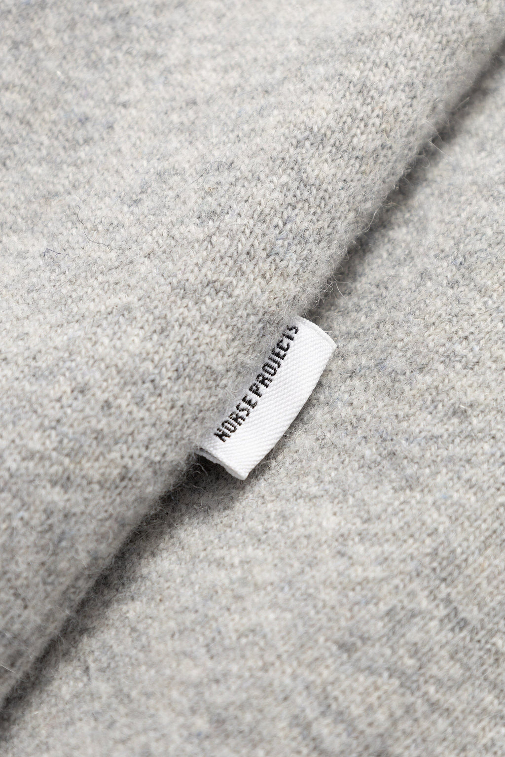 Norse Projects - Kerid Relaxed Cotton Wool Hoodie - Grey Melange Hettegenser Norse Projects 