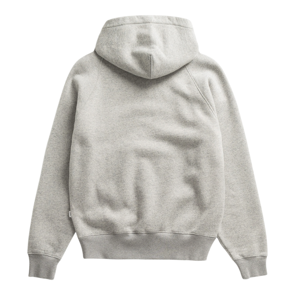 Norse Projects - Kerid Relaxed Cotton Wool Hoodie - Grey Melange Hettegenser Norse Projects 