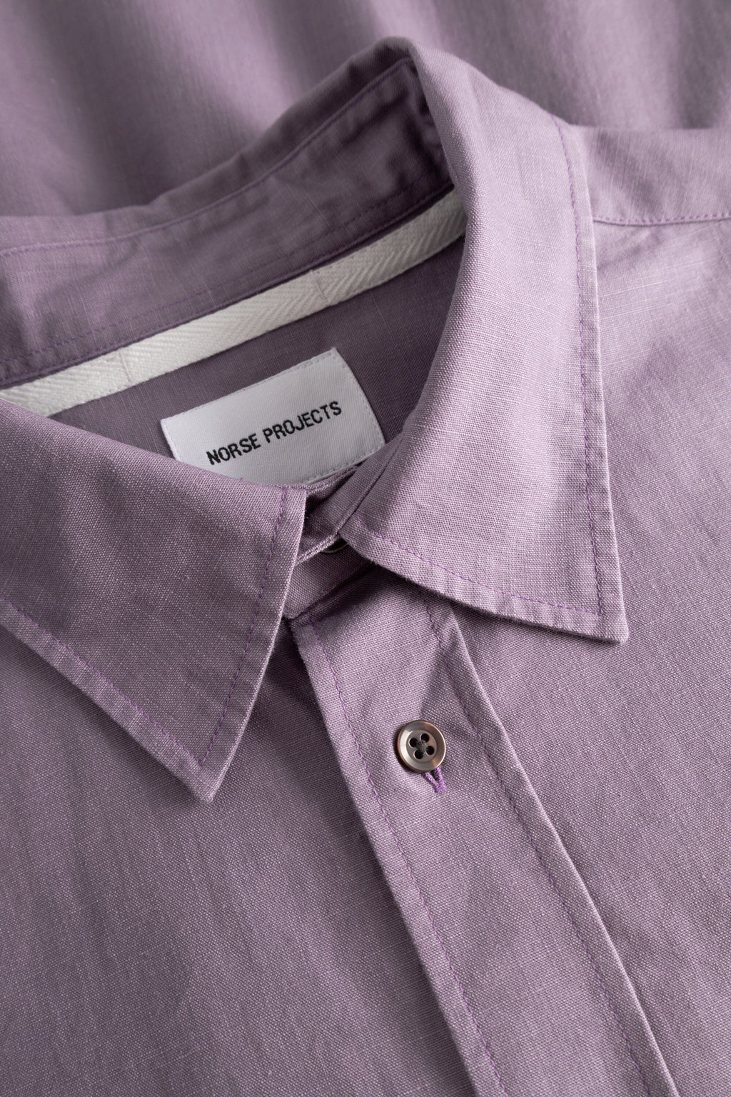 Norse Projects Kongshoved Cotton Faded Pigment Dyed Relaxed Shirt - Vintage Violet Shirt Norse Projects 