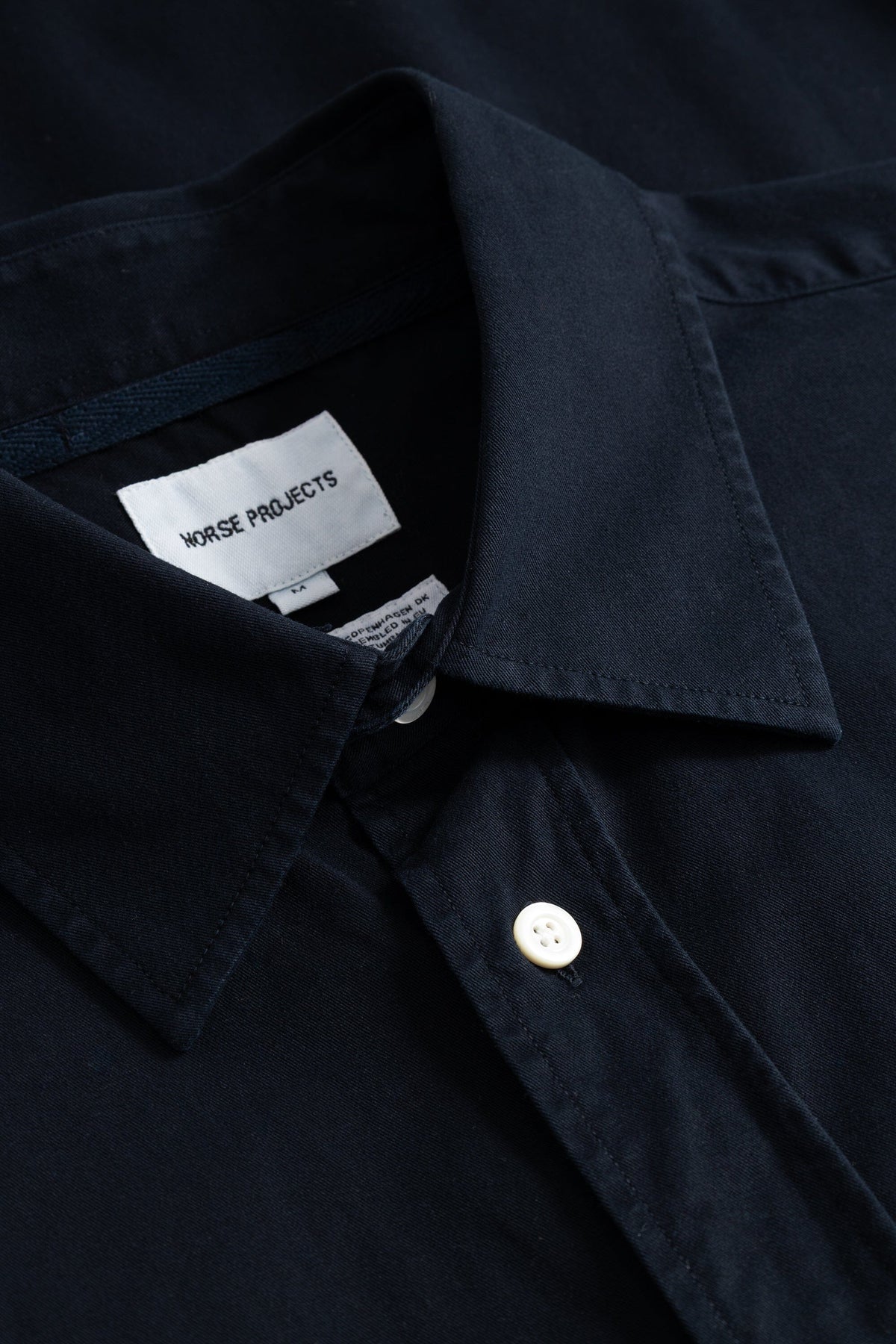 Norse Projects - Kongshoved Cotton Twill Gmd Relaxed Shirt - Dark Navy Skjorte Norse Projects 