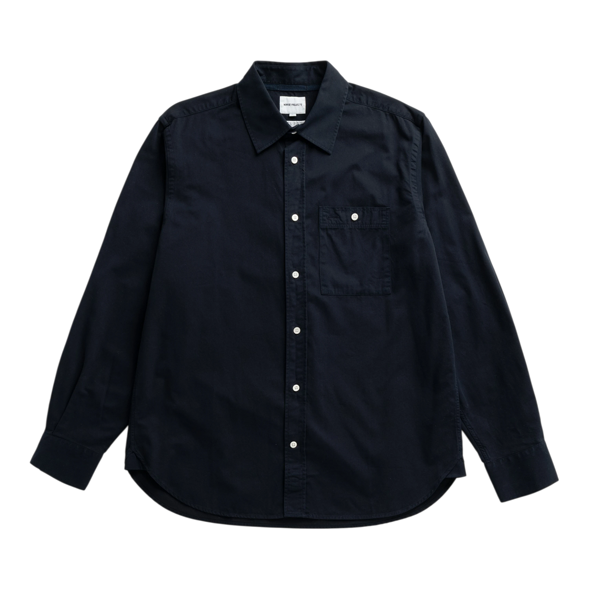 Norse Projects - Kongshoved Cotton Twill Gmd Relaxed Shirt - Dark Navy Skjorte Norse Projects 