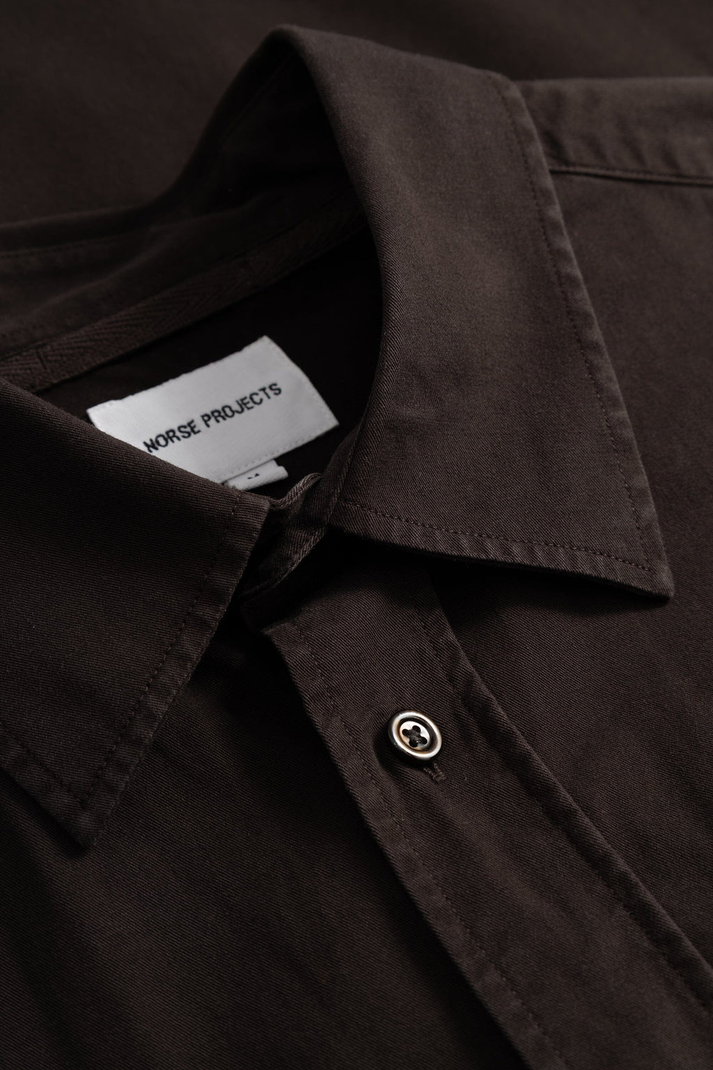 Norse Projects - Kongshoved Cotton Twill Gmd Relaxed Shirt - Delicioso Brown Skjorte Norse Projects 