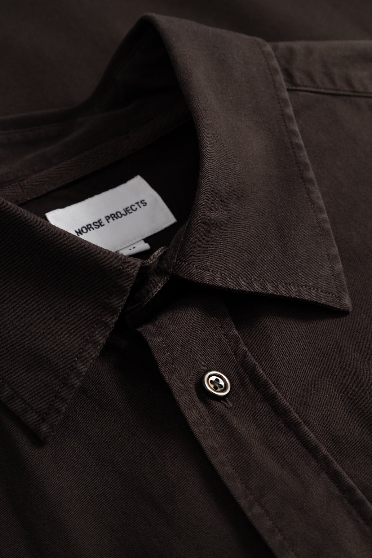 Norse Projects - Kongshoved Cotton Twill Gmd Relaxed Shirt - Delicioso Brown Skjorte Norse Projects 