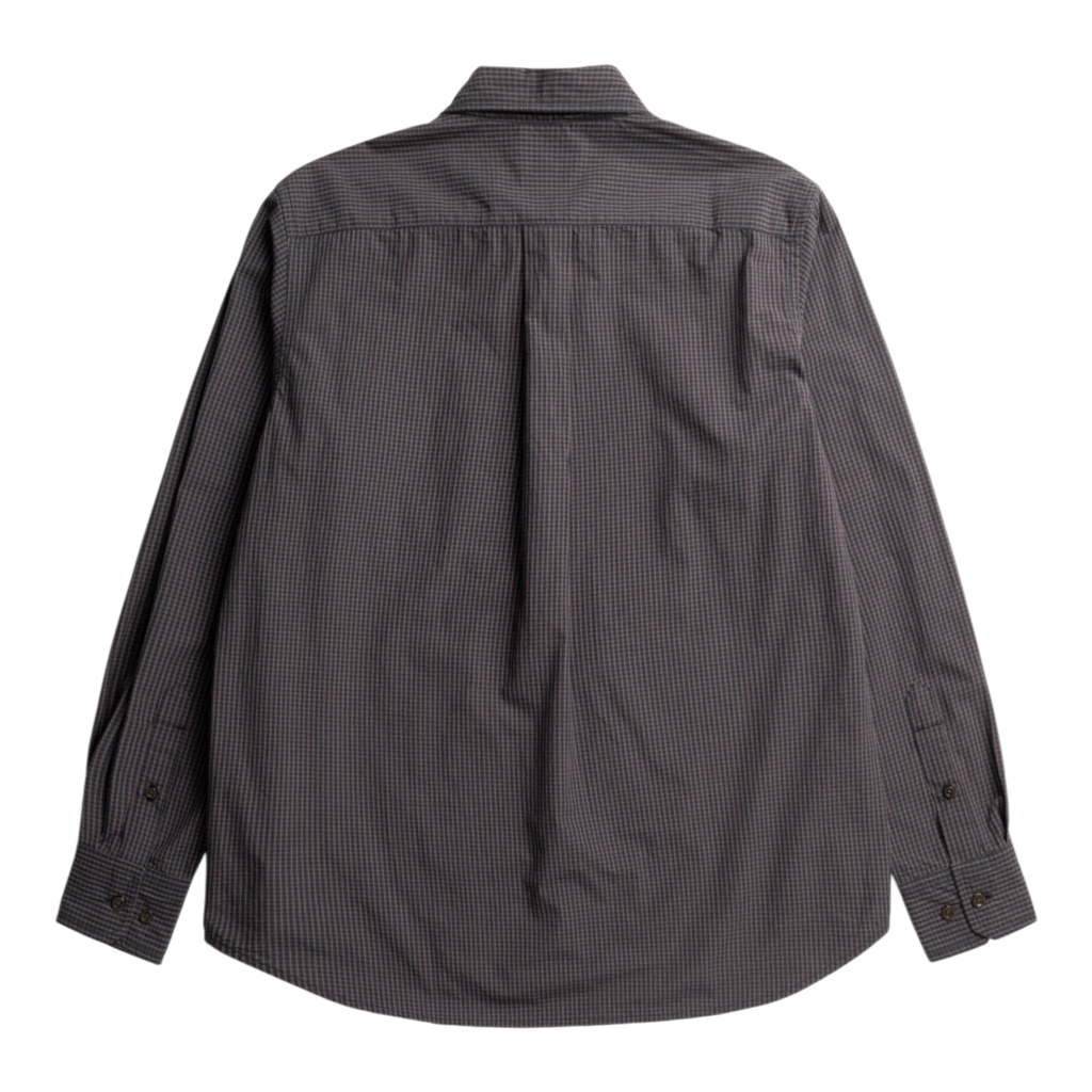 Norse Projects Kongshoved Poplin Mini Check Shirt - Dark Navy Check Shirt Norse Projects 