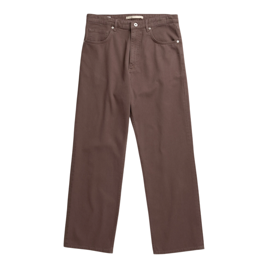 Norse Projects Korshavn Relaxed 5 Pocket Heavy Twill - Peppercorn Pants Norse Projects 