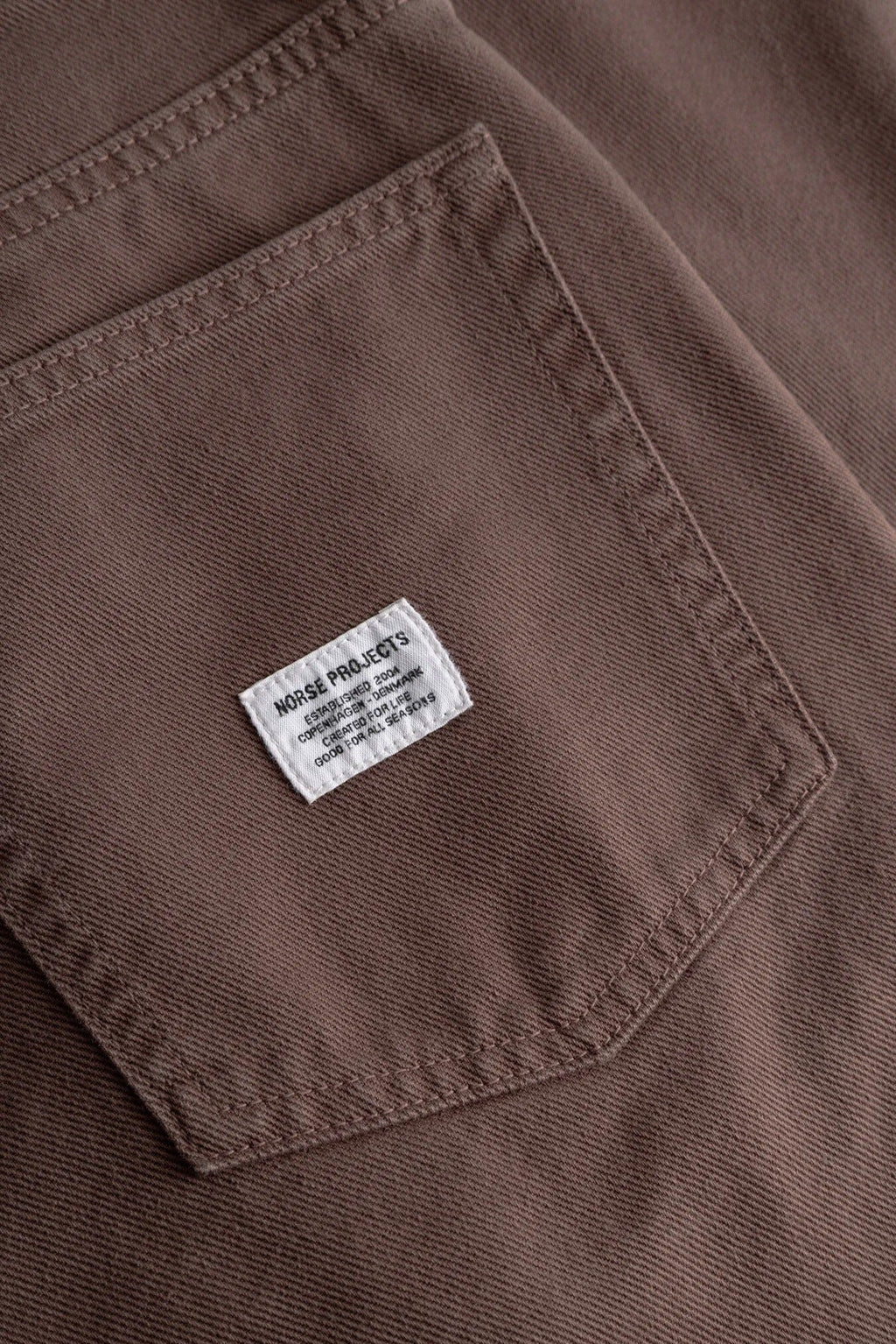 Norse Projects Korshavn Relaxed 5 Pocket Heavy Twill - Peppercorn Pants Norse Projects 