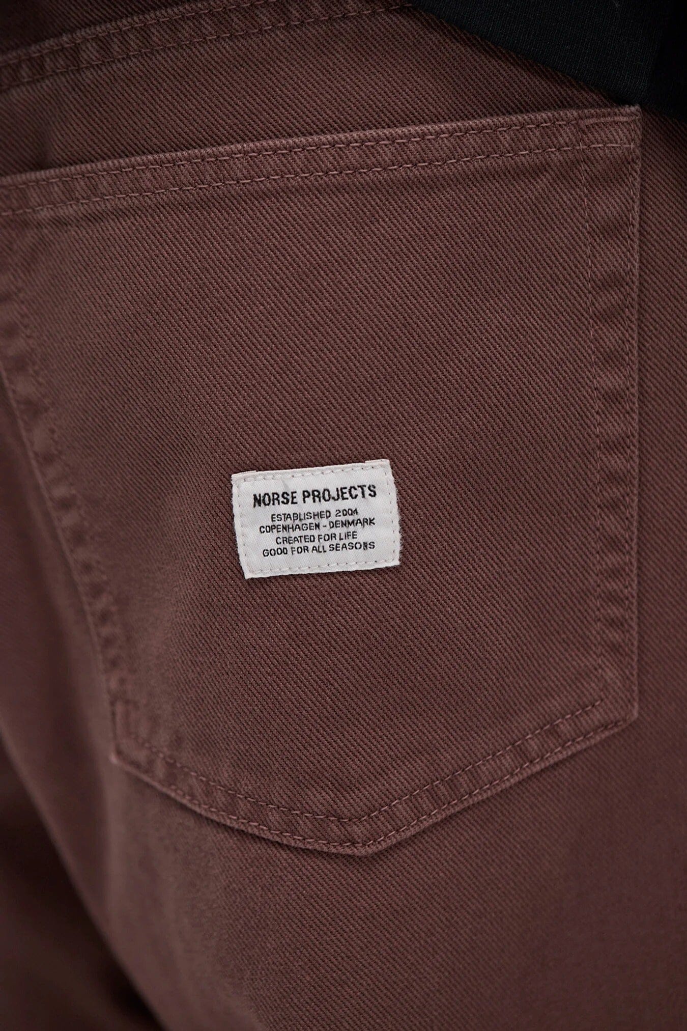Norse Projects Korshavn Relaxed 5 Pocket Heavy Twill - Peppercorn Pants Norse Projects 