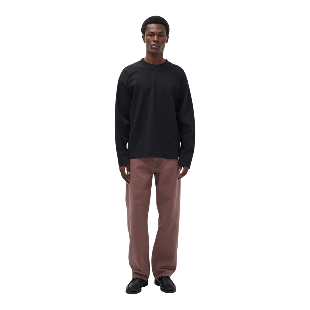 Norse Projects Korshavn Relaxed 5 Pocket Heavy Twill - Peppercorn Pants Norse Projects 