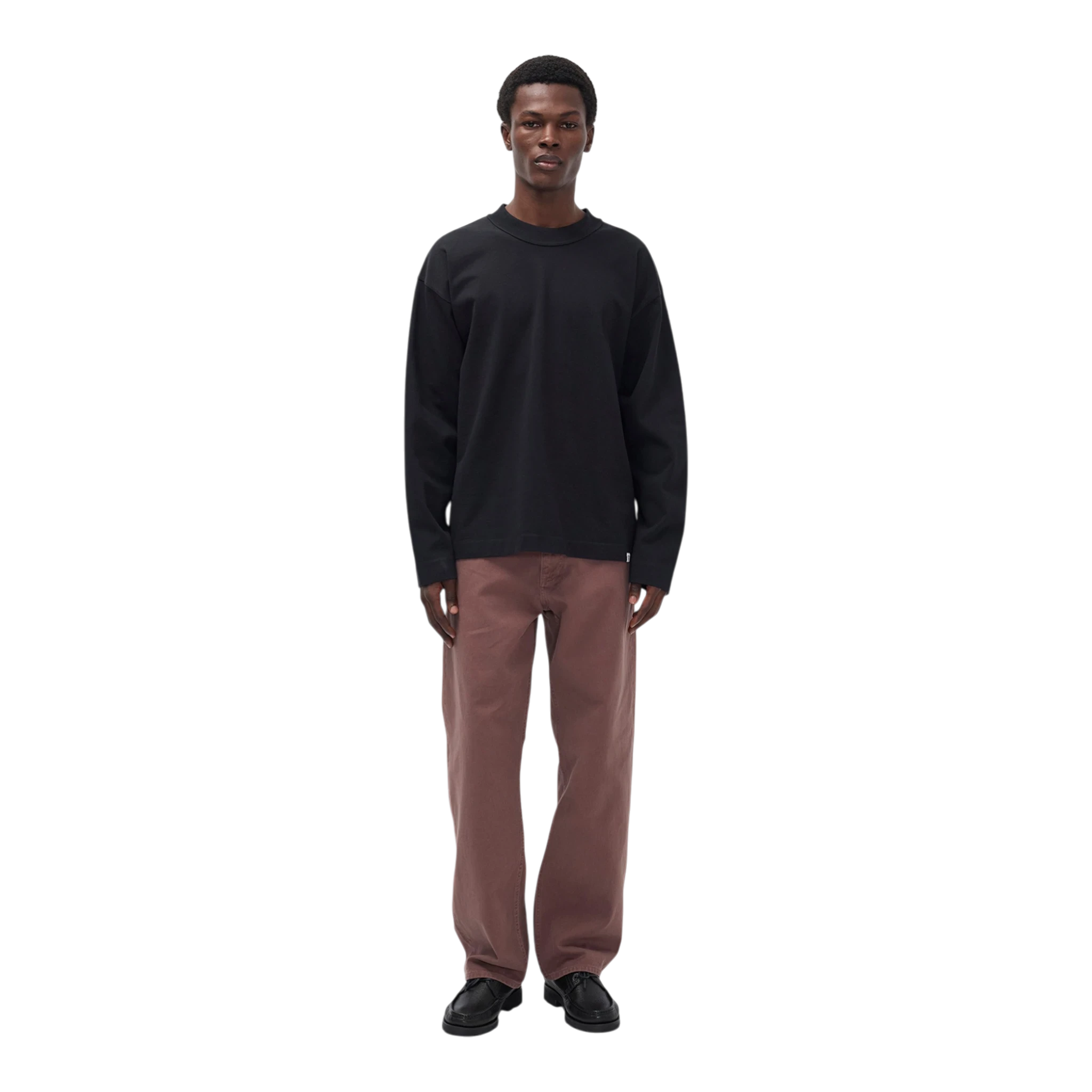 Norse Projects Korshavn Relaxed 5 Pocket Heavy Twill - Peppercorn Pants Norse Projects 