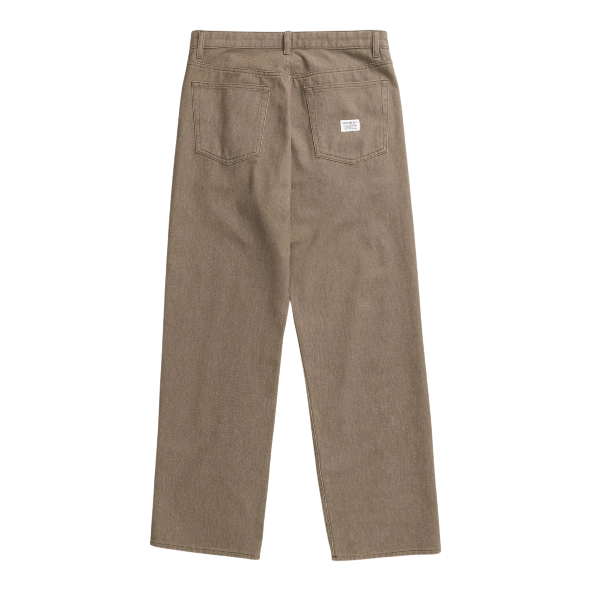 Norse Projects Korshavn Relaxed 5 Pocket Resist Dyed Twill - Walnut Pants Norse Projects 