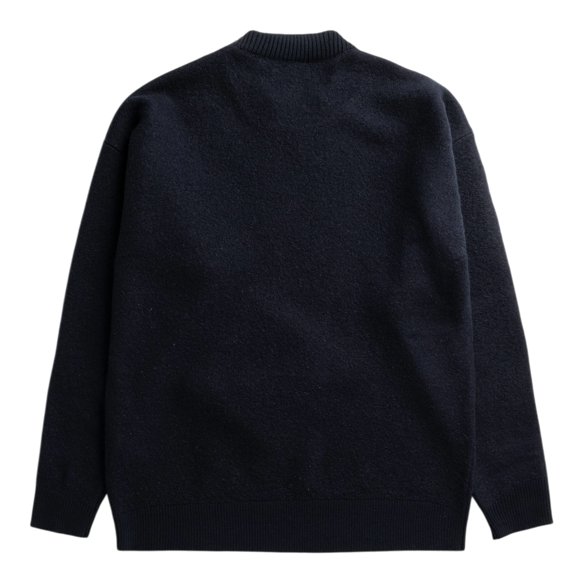 Norse Projects - Kragholm Boiled Wool Crewneck - Dark Navy Genser Norse Projects 