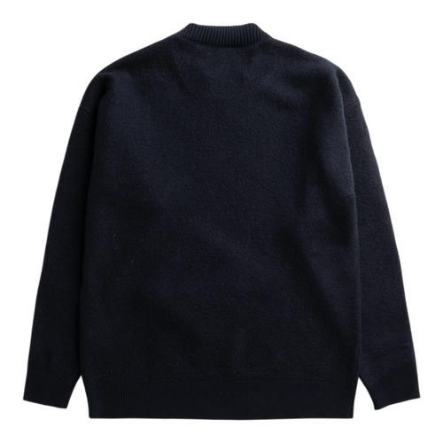 Norse Projects - Kragholm Boiled Wool Crewneck - Dark Navy Genser Norse Projects 