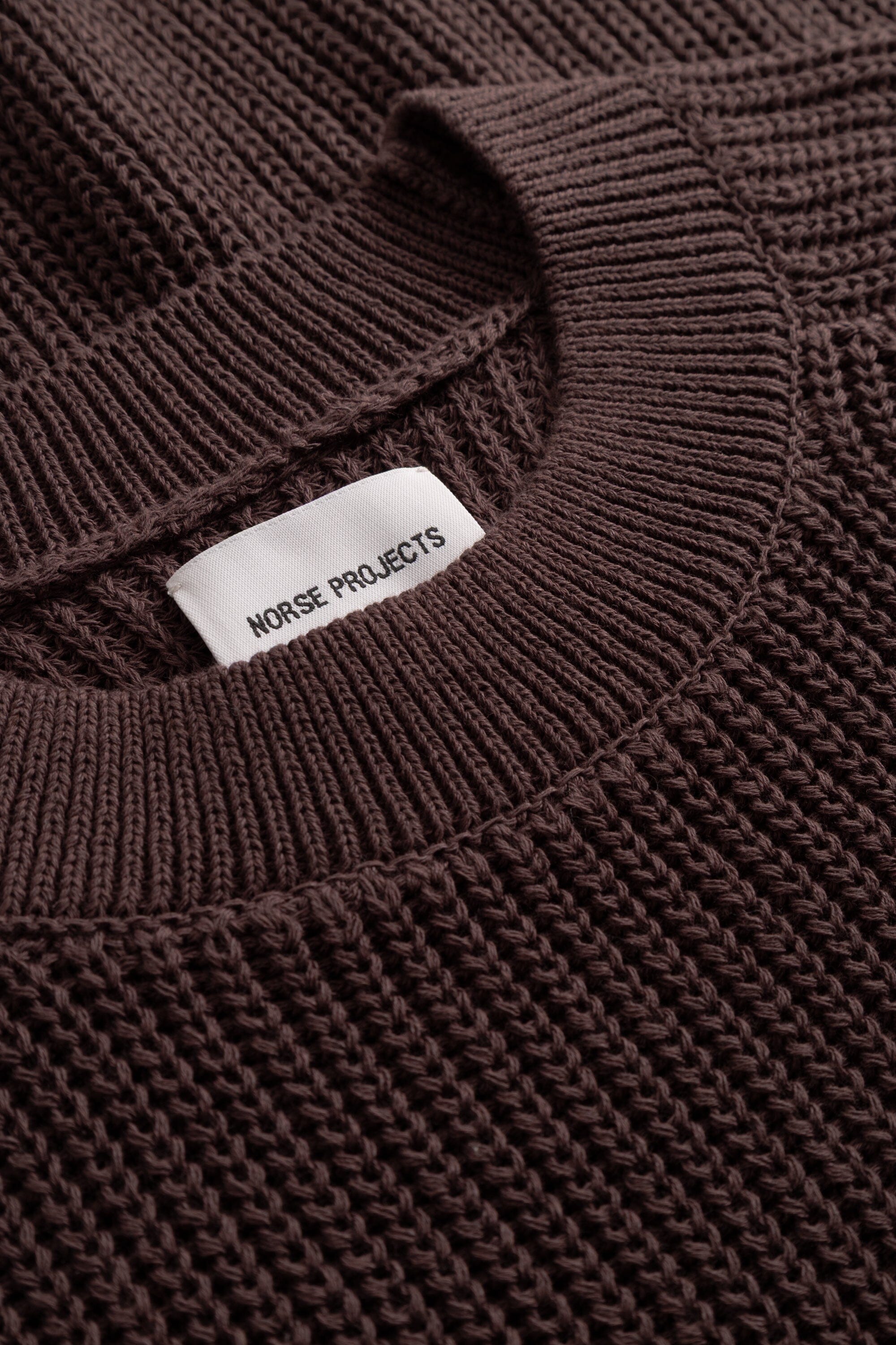 Norse Projects Limfjorden Cotton Paper Saddle Fishermen Sweater - Shale Sweater Norse Projects 