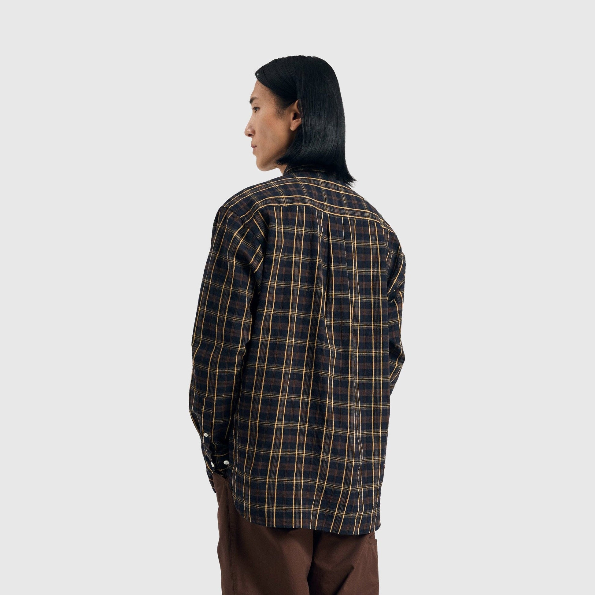 Norse Projects Mo Oversized Shirt - Dark Navy Check Shirt Norse Projects 