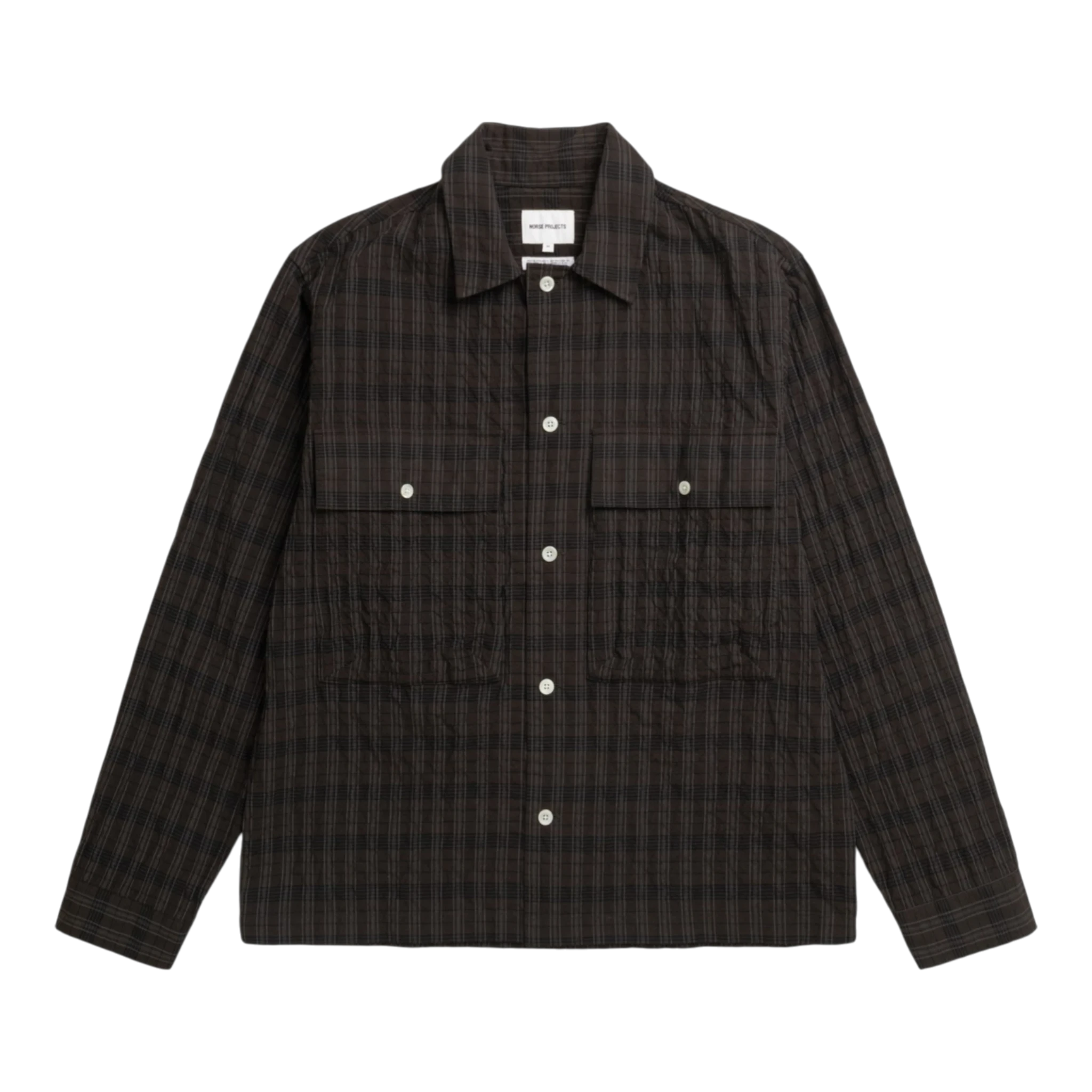 Norse Projects Mols Hunting Check Shirt - Delicioso Brown Shirt Norse Projects 