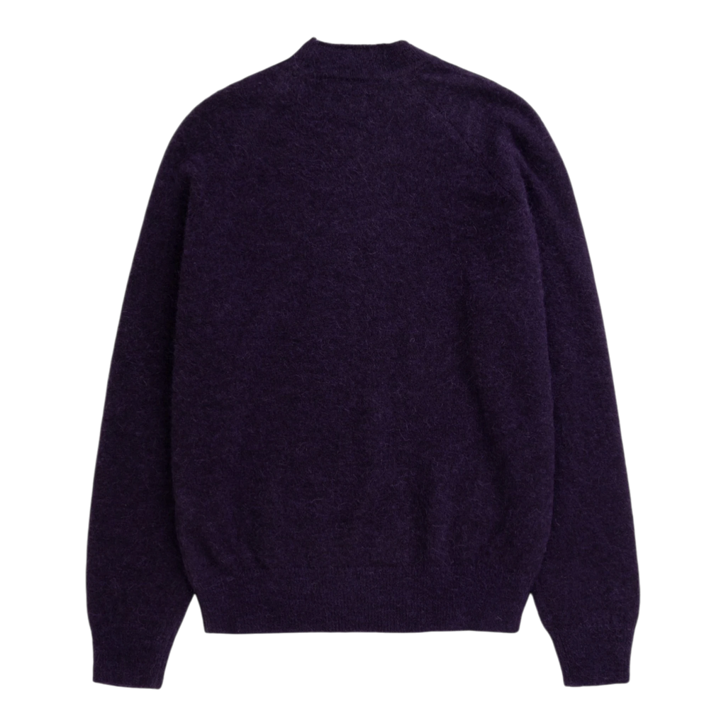 Norse Projects Nordrevik Baby Alpaca Sweater - Vintage Violet Sweater Norse Projects 