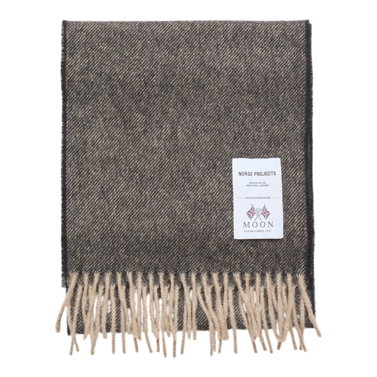 Norse Projects - Norse Moon Merino Lambswool Scarf - Seal Brown Skjerf Norse Projects 
