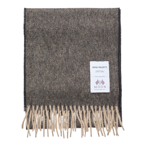 Norse Projects - Norse Moon Merino Lambswool Scarf - Seal Brown Skjerf Norse Projects 