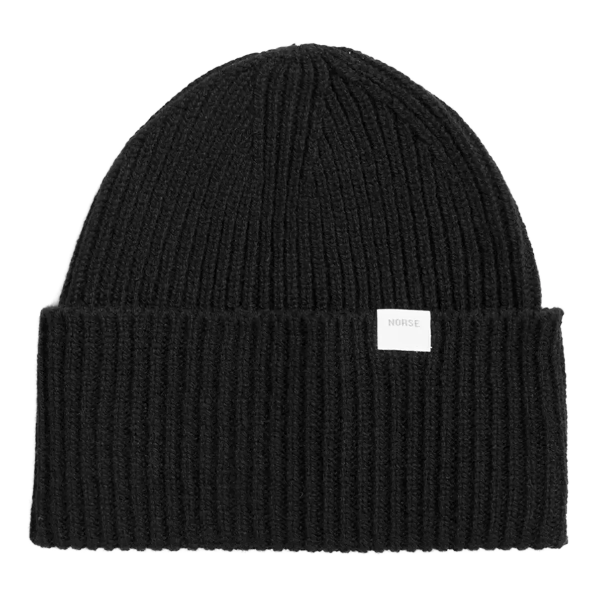 Norse Projects Norse Standard Merino Lambswool Beanie - Black Beanie Norse Projects 