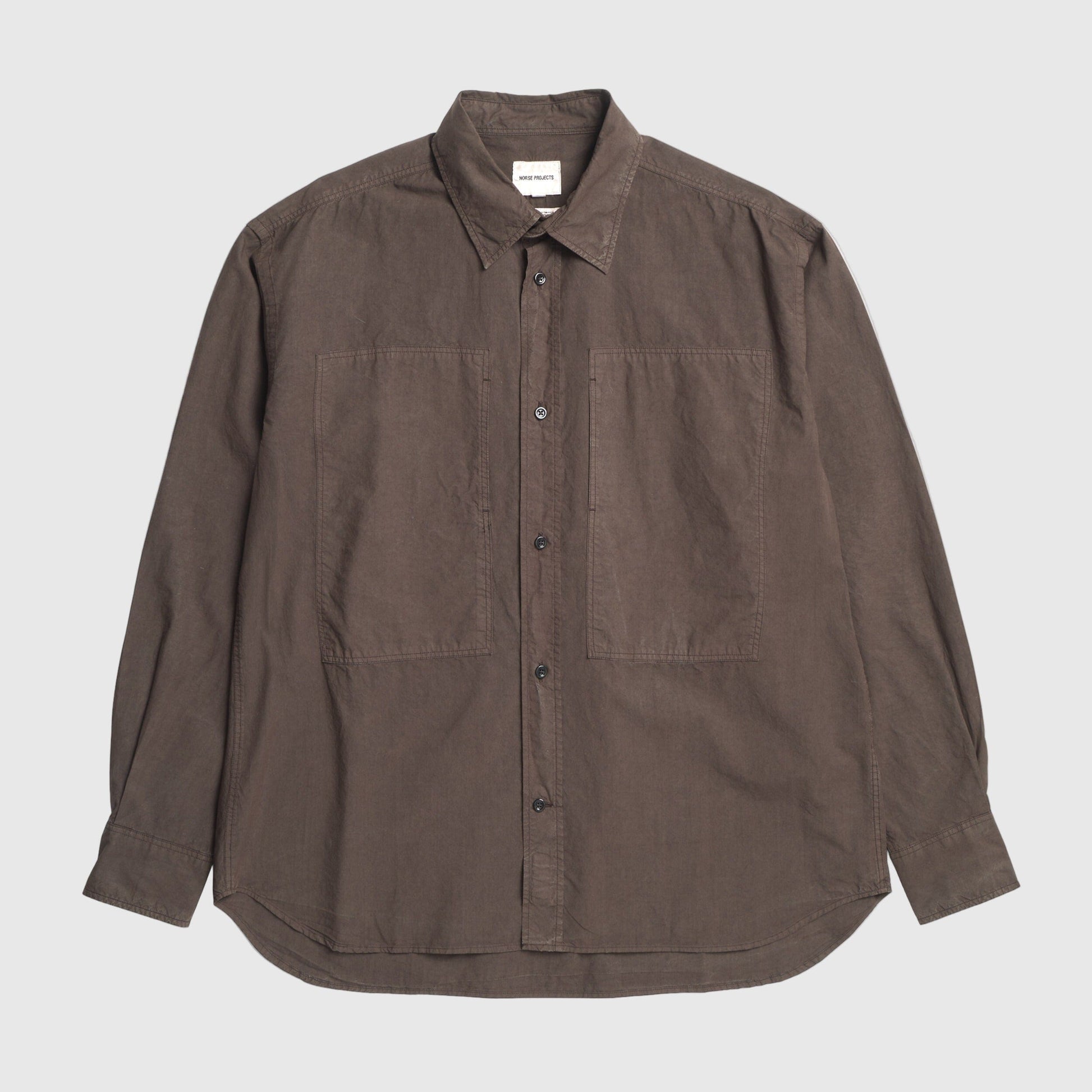 Norse Projects Ole Fatigue Shirt - Espresso Shirt Norse Projects 