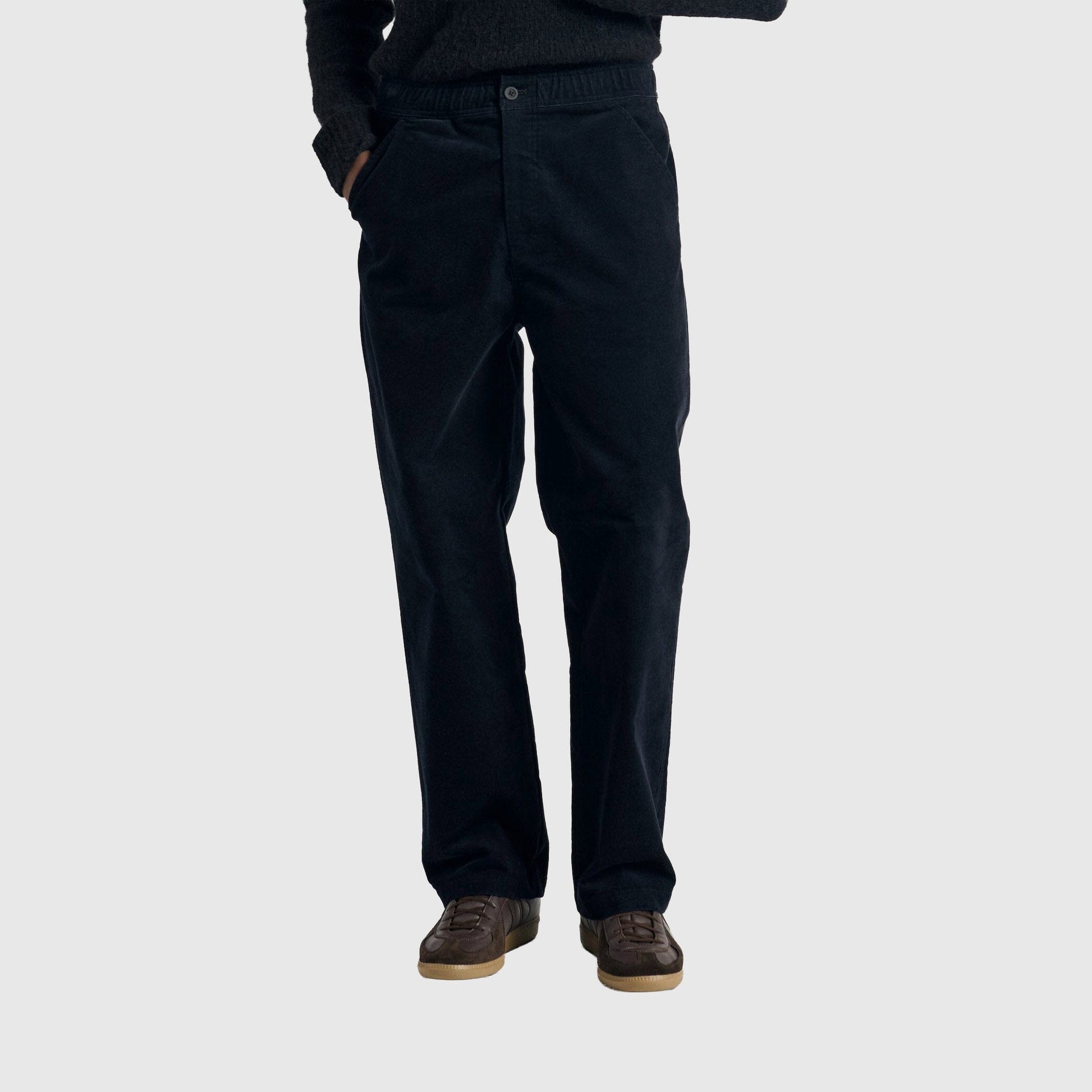 Norse Projects Ragnar 2.0 Relaxed Solotex Corduroy Pant - Dark Navy Pants Norse Projects 