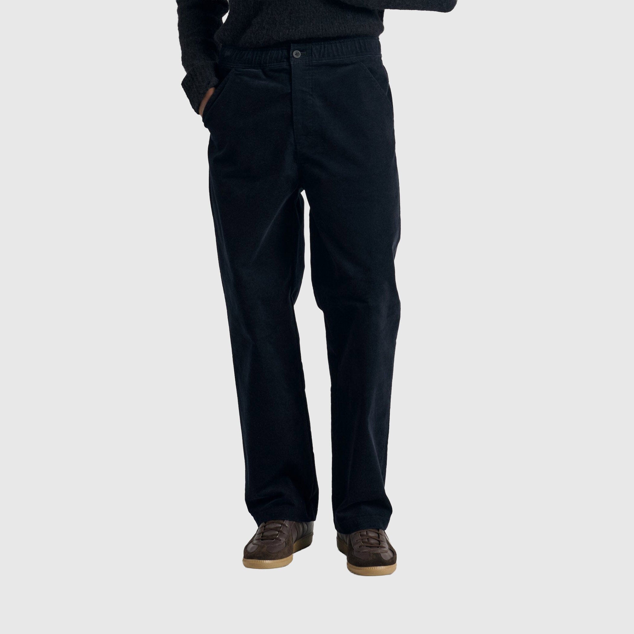 Norse Projects Ragnar 2.0 Relaxed Solotex Corduroy Pant - Dark Navy Pants Norse Projects 