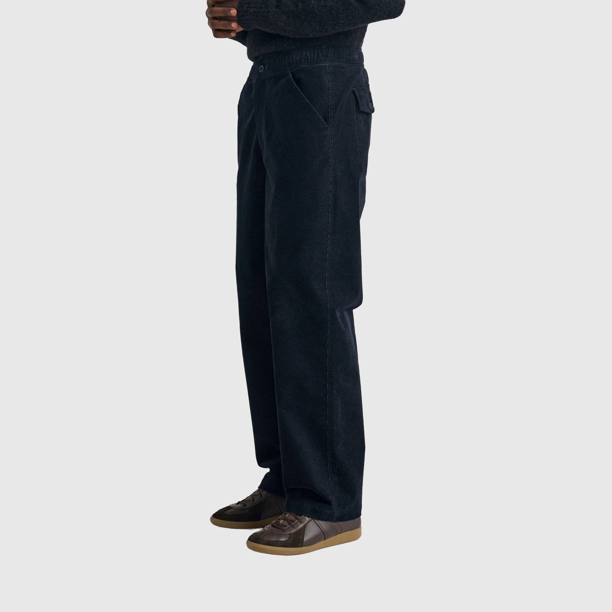Norse Projects Ragnar 2.0 Relaxed Solotex Corduroy Pant - Dark Navy Pants Norse Projects 