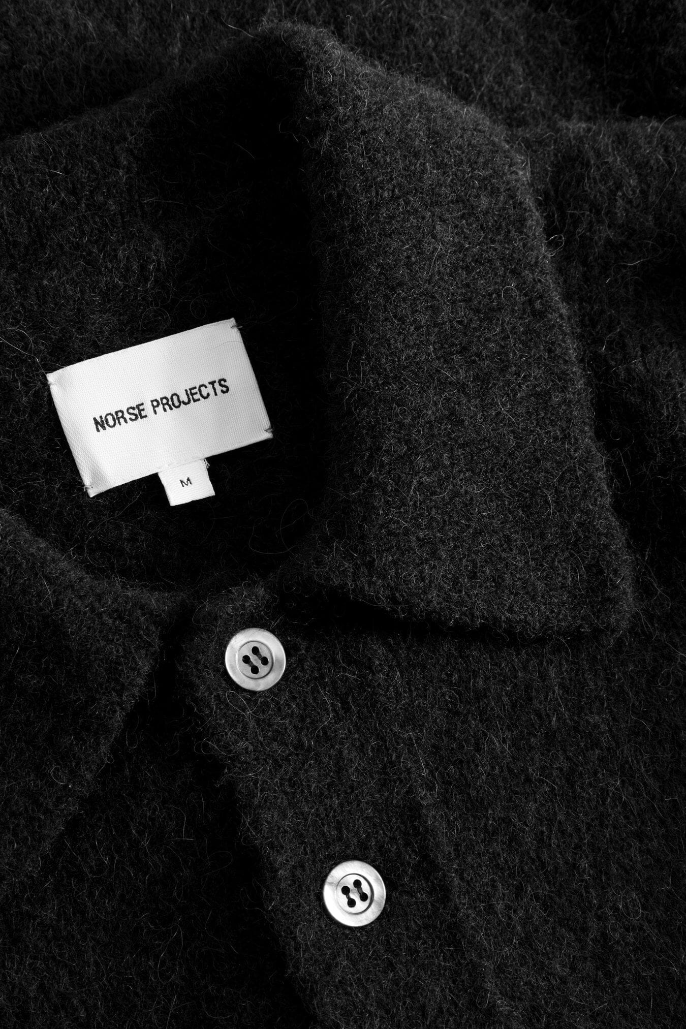 Norse Projects Rasmus Polo - Black Knitwear Norse Projects 