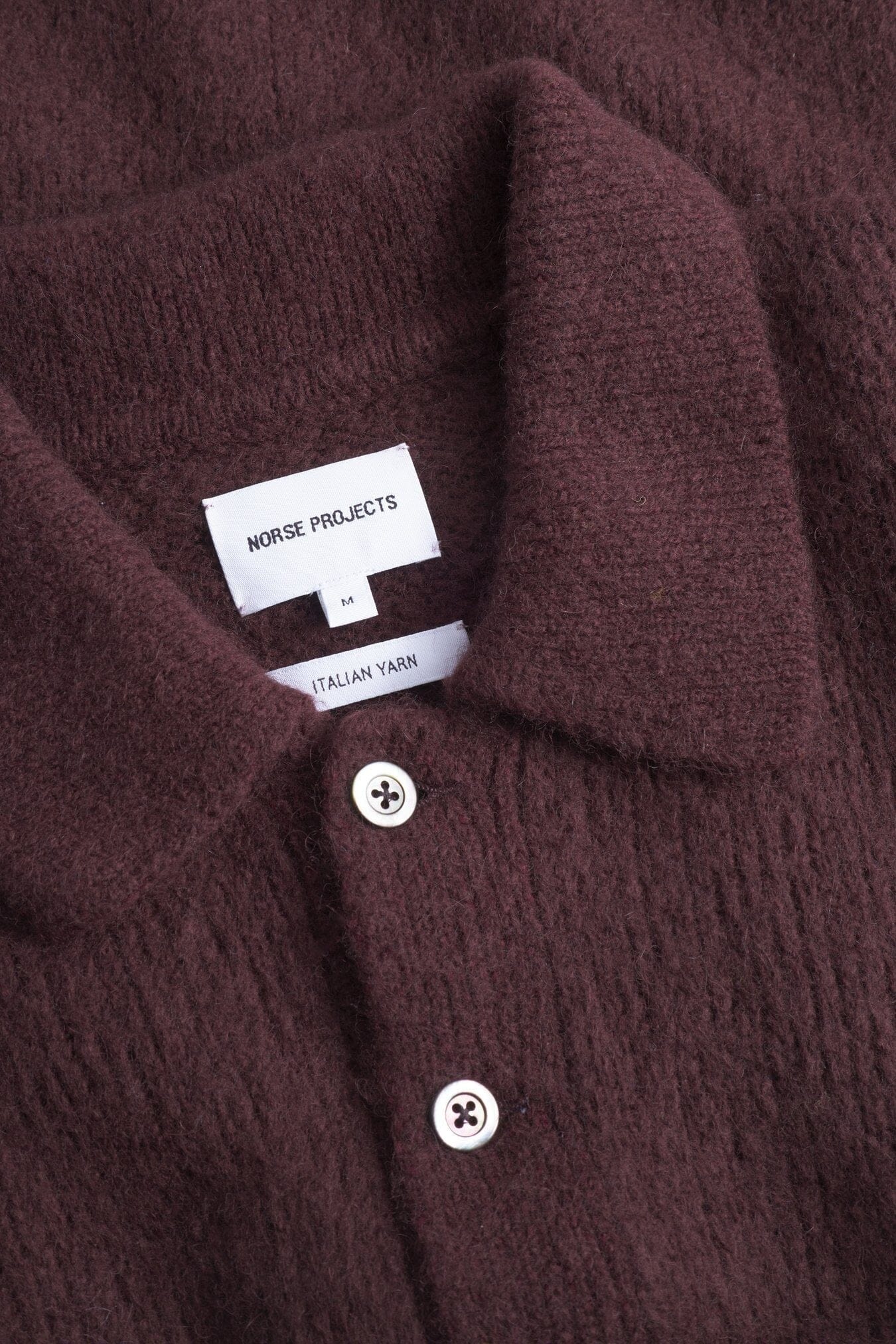Norse Projects Rasmus Polo - Mahogany Knitwear Norse Projects 