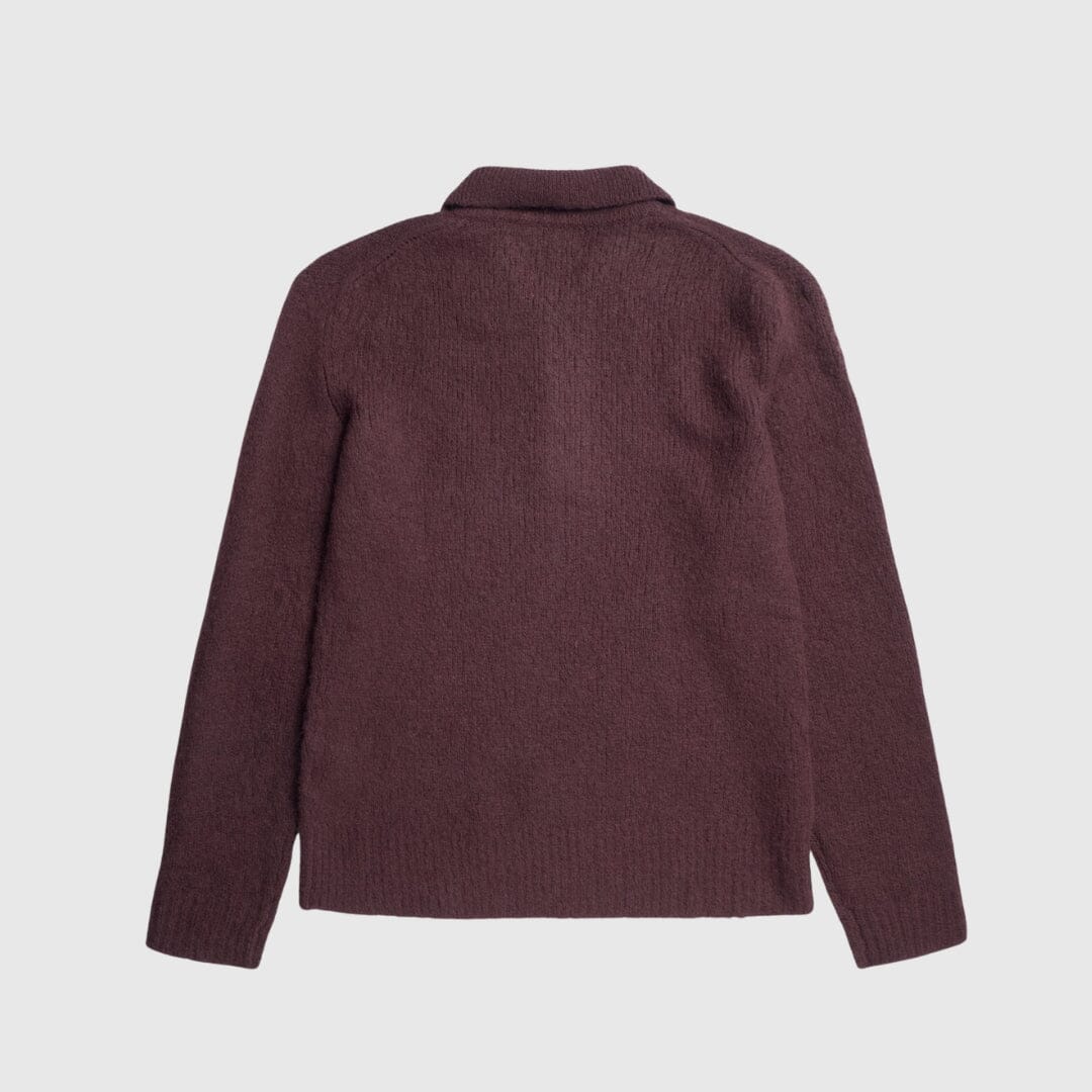 Norse Projects Rasmus Polo - Mahogany Knitwear Norse Projects 