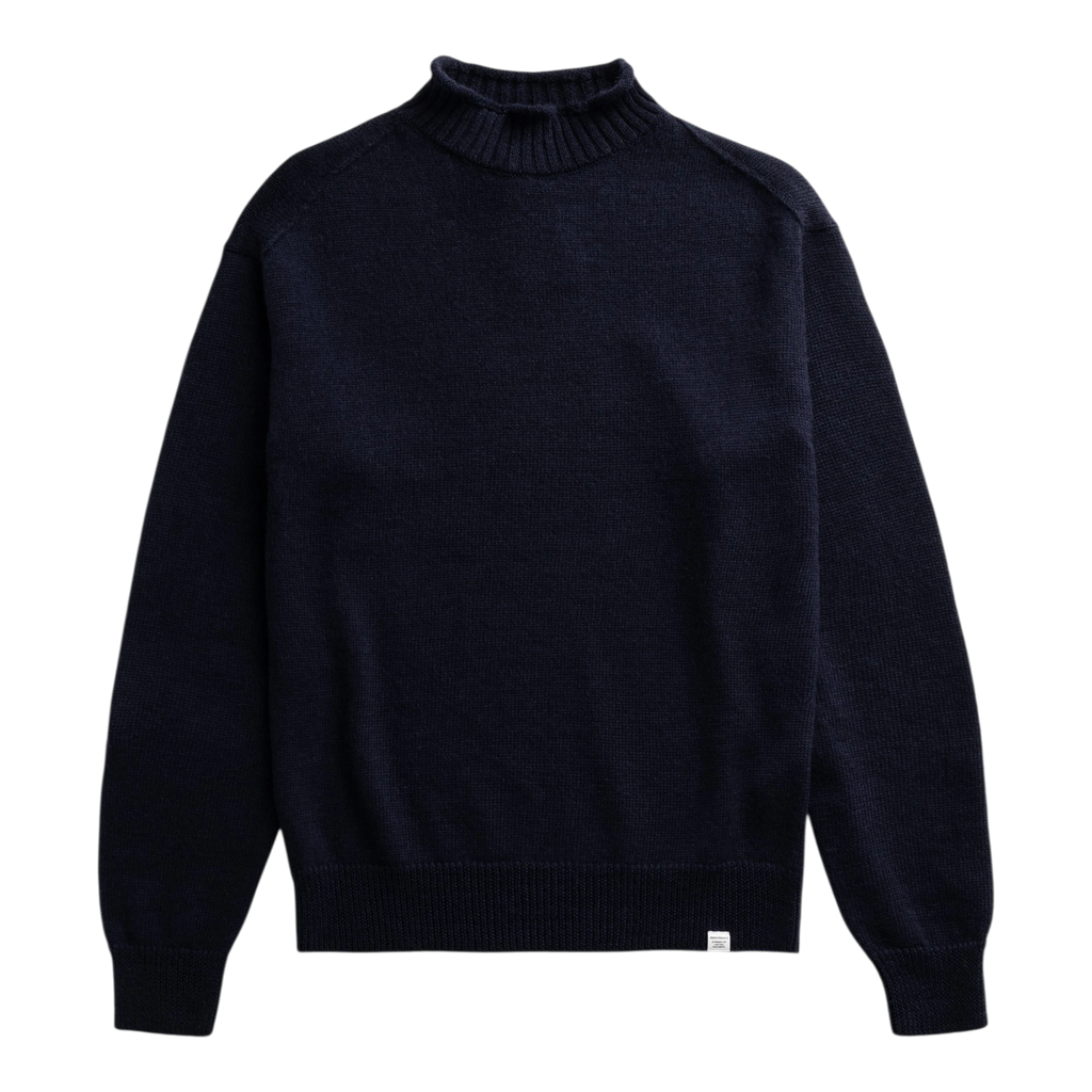 Norse Projects - Sagvatnet Wool Roll Neck Sweater - Dark Navy Genser Norse Projects 