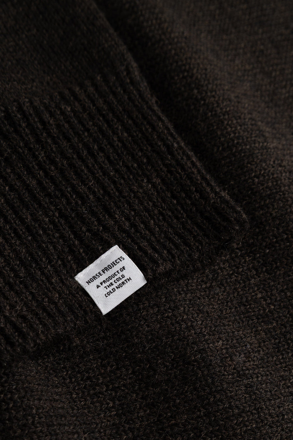 Norse Projects - Sagvatnet Wool Roll Neck Sweater - Delicioso Brown Genser Norse Projects 