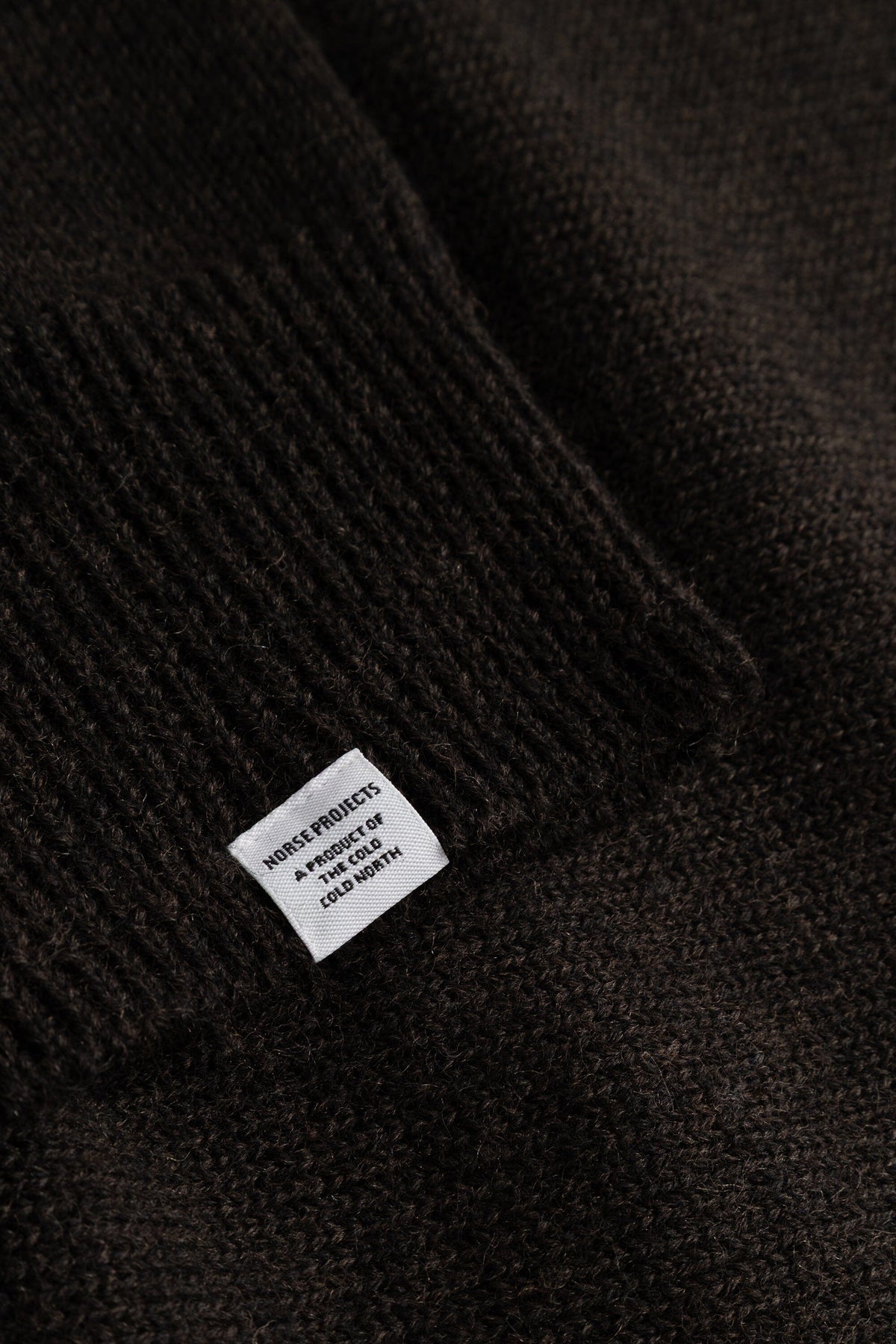 Norse Projects - Sagvatnet Wool Roll Neck Sweater - Delicioso Brown Genser Norse Projects 