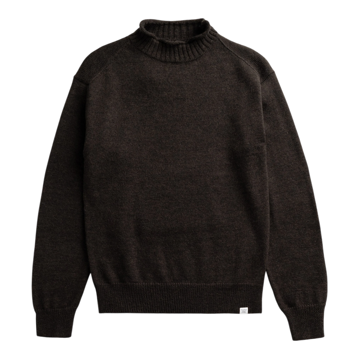 Norse Projects - Sagvatnet Wool Roll Neck Sweater - Delicioso Brown Genser Norse Projects 