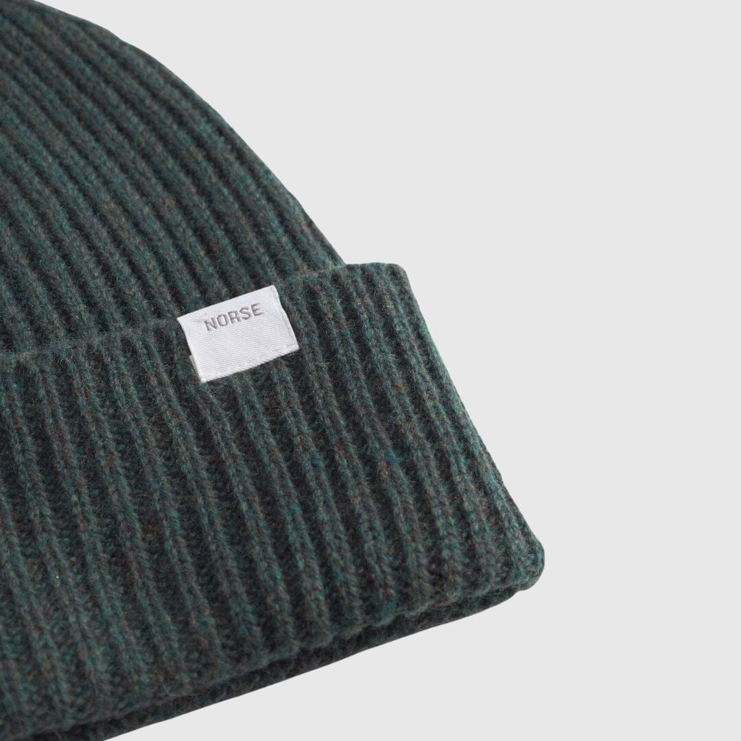 Norse Projects Standard Merino Lambswool Beanie - Forrest Norse Projects 