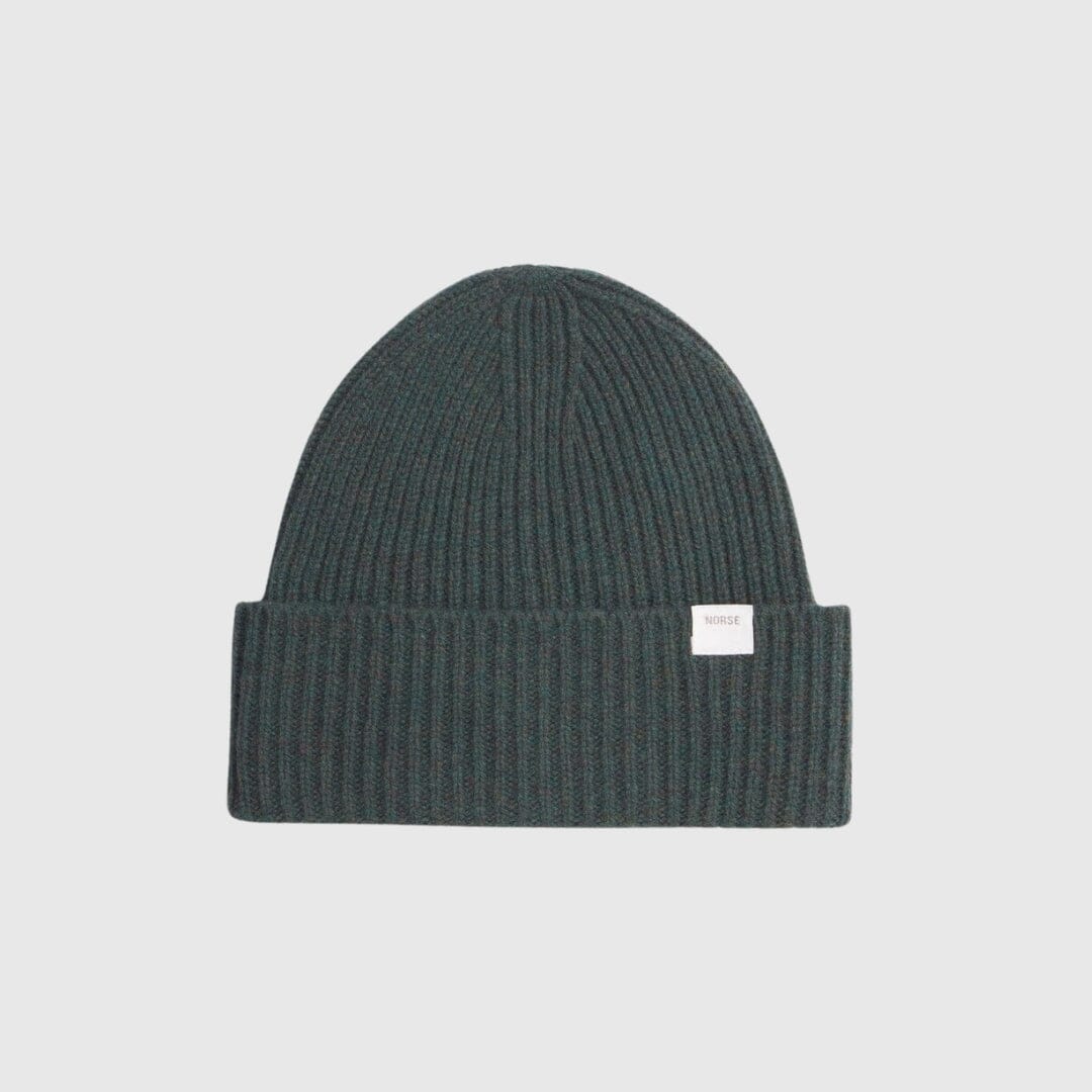 Norse Projects Standard Merino Lambswool Beanie - Forrest Norse Projects 