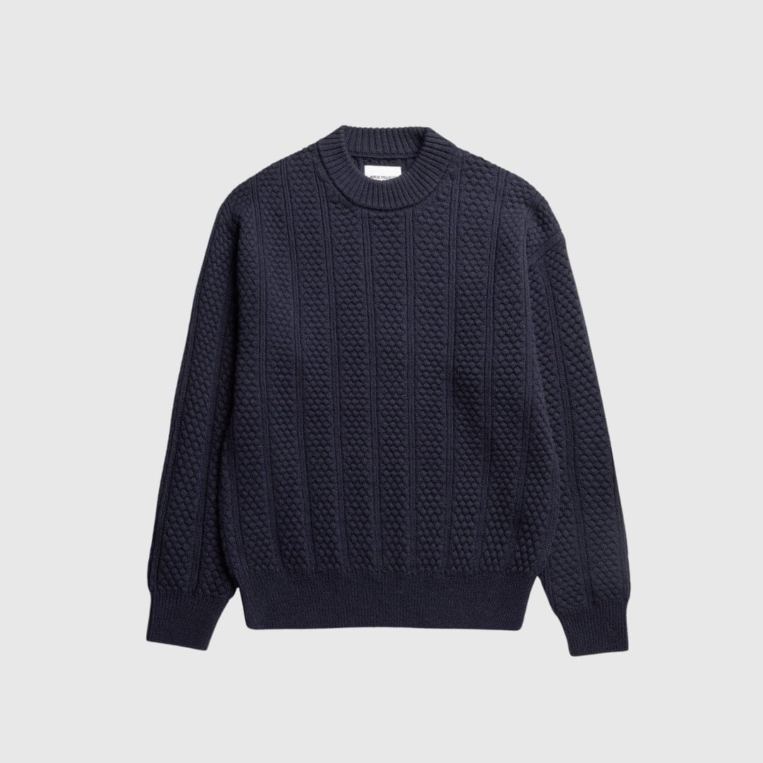 Norse Projects Storm Crewneck - Dark Navy Knitwear Norse Projects 