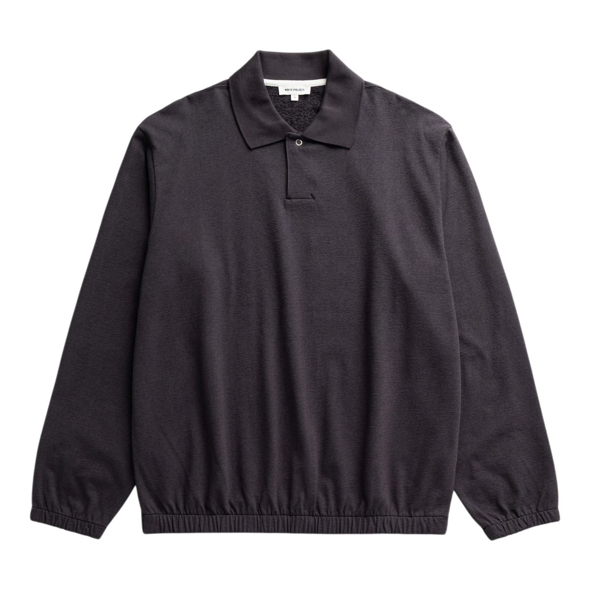 Norse Projects - Sylane Relaxed Light Pile Jersey Polo - Darkest Purple Genser Norse Projects 